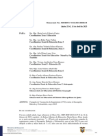 Memorando Nro. MINEDUC-VGE-2023-00028-M Quito, D.M., 11 de Abril de 2023