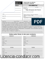 Carta Responsiva: Datos Del Vehículo Documentos