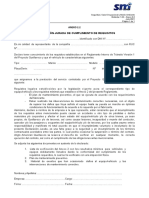 ANEXO 2.2 Declaración Jurada de Cumplimiento de Requisitos