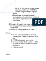 Organización y roles para equipo de desarrollo