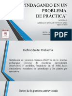 "Indagando en Un Problema de Práctica": Módulo Ii Liderazgo Escolar Con Foco en Lo Pedagógico