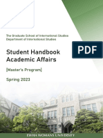 Student Handbook Academic Affairs: Spring 2023