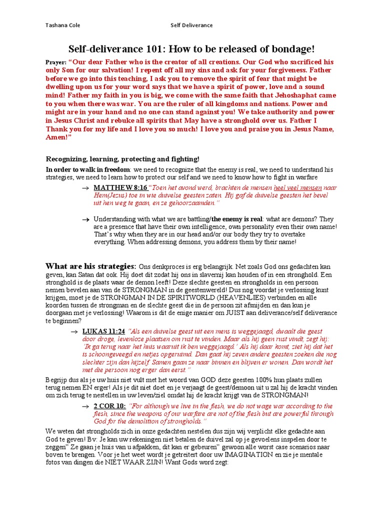 Self deliverance PDF