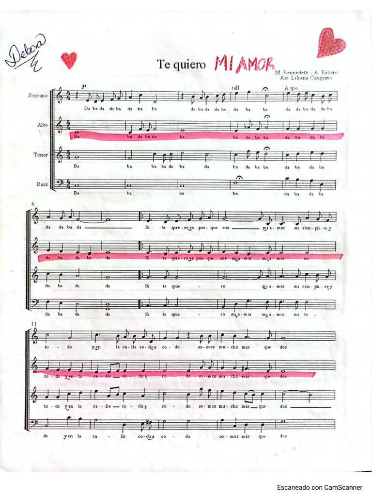 Te Quiero Partitura PDF PDF