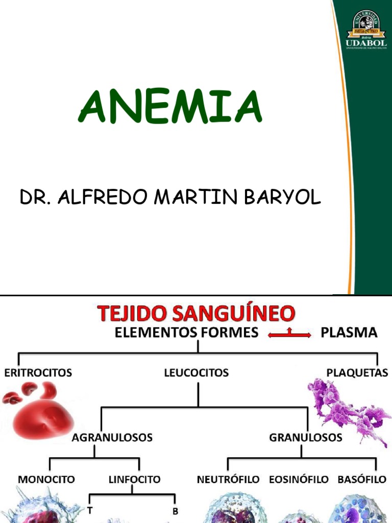 Clasificación y características de la anemia | PDF | Glóbulo rojo ...