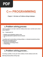 C++ Programming: Chapter 1: Revision On Problem Solving Techniques