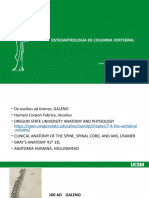 Osteoartrologia de Columna Vertebral: Germán Vargas Olivera