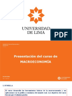 Presentación del curso MACROECONOMÍA 2021-1