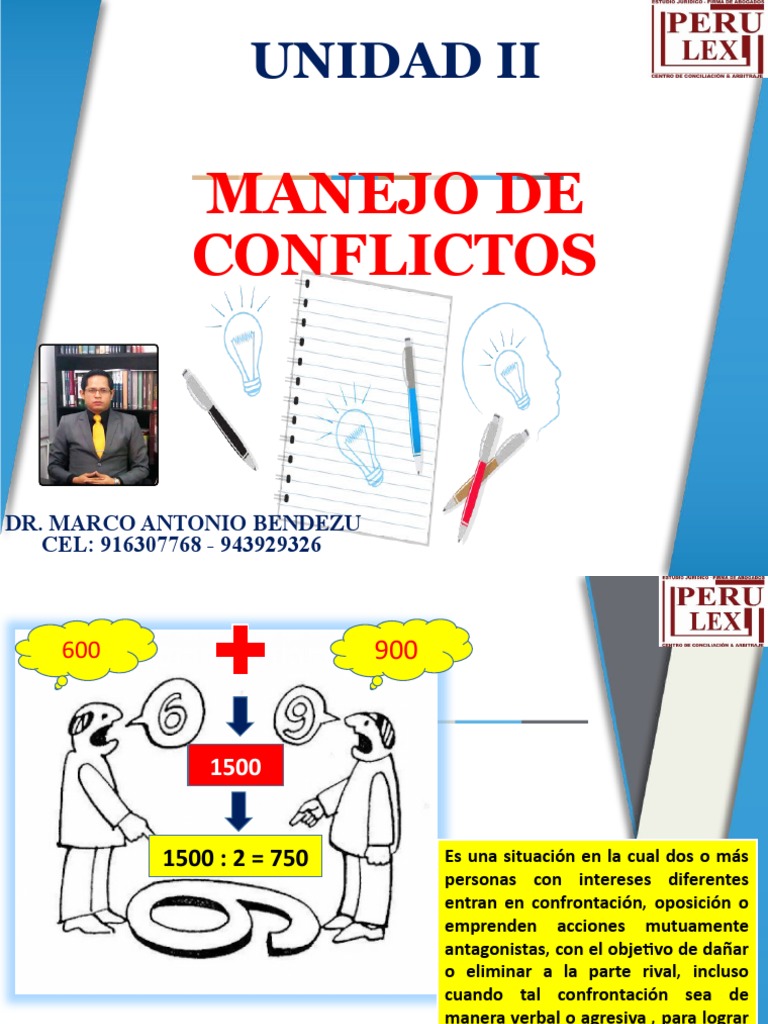 Unidad Ii - Manejo de Conflictos | PDF | Conflicto (proceso) | Las ...