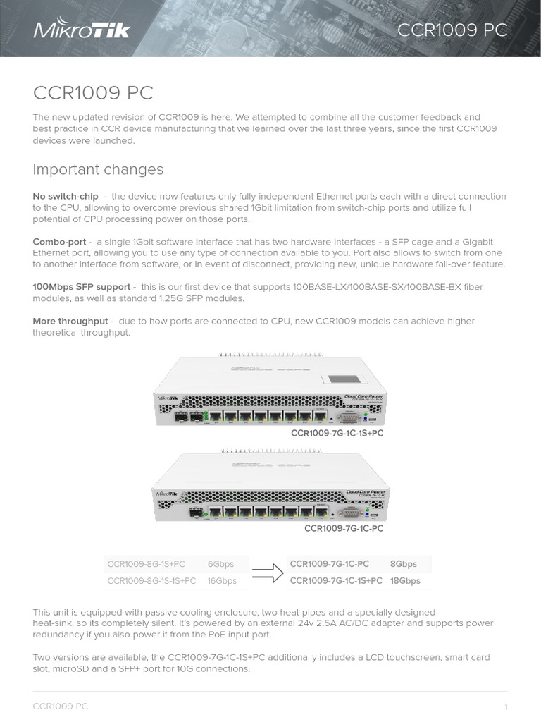 CCR1009-PC 200130 | PDF | Computing | Information And Communications ...