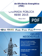 Chamada Pública REEE 2015: Programa de Eficiência Energética (PEE)