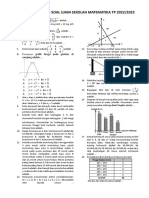 Latihan Kisi-Kisi Soal Ujian Sekolah Matematika TP 2022/2023