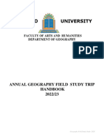 Kyambogo University Geography Field Study Guide