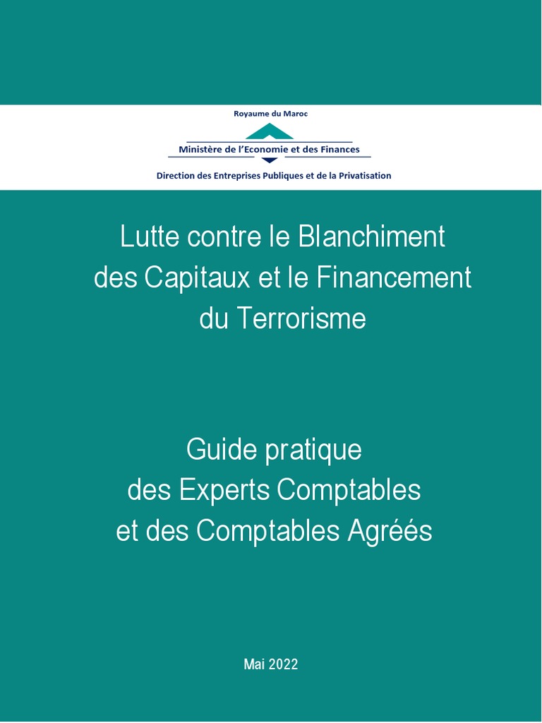 Guide LBC/FT pour Experts Comptables 2022 | PDF | Blanchiment d'argent ...