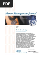 Download Marketing Branding - Brand Strategy - Are You Experienced Mercer Management Journal - 2000 by auntcat SN6381426 doc pdf