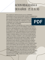 Observacion Realizada A Menor de 8 Años (T. E .G. H)