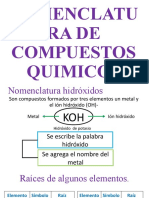 Nomenclatu Ra de Compuestos Quimicos