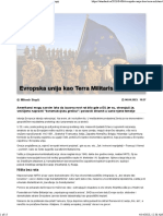 Европска унија као Terra Militaris