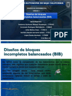 Diseños de Bloques Incompletos Balanceados (BIB) : Universidad Autonoma de Baja California