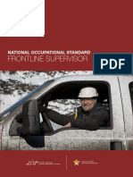 Frontline Supervisor: National Occupational Standard