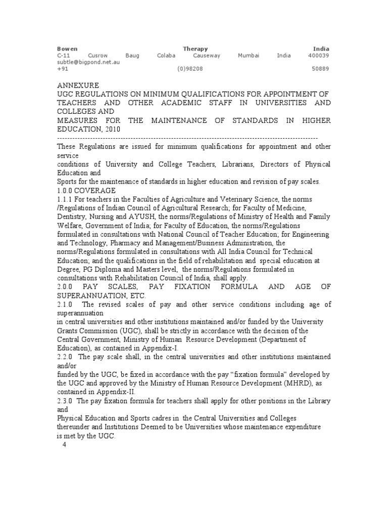 Ugc Rules Pdf Academic Degree Doctor Of Philosophy