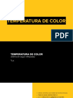 Temperatura de Color e Iluminación