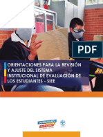 Orientaciones para La Revisión Y Ajuste Del Sistema Institucional de Evaluación de Los Estudiantes - Siee