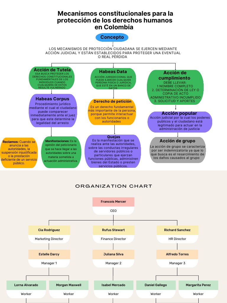 Mecanismos de Protección de Derechos en Colombia | PDF | Judicaturas ...