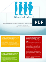 Obesidad infantil campaña educativa