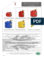 Bidones de Combustible Gasolina - Diesel - Kerosene No-Spill Bidones para Combustible Gasolina - Kerosene - Diesel No-Spill