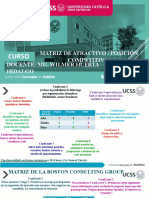 Matriz de Atractivo / Posición Competitiva Docente: Mg. Wilmer Huerta Hidalgo