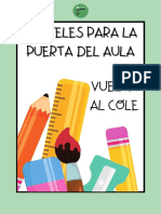 Carteles para La Carteles para La Puerta Del Aula Puerta Del Aula Vuelta Al Cole