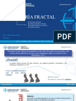 Geometría Fractal: Msc. Christopher Maila Docente