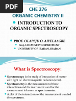 CHE 276 PPT - Introduction To Organic Spectros