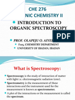 CHE 276 PPT - Introduction To Organic Spectros
