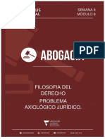Filosofia Del Derecho Problema Axiológico Jurídico.: Semana 8 Módulo 8