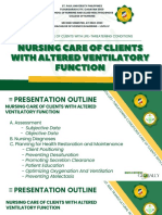 Nursing Care of Clients with Altered Ventilatory Function