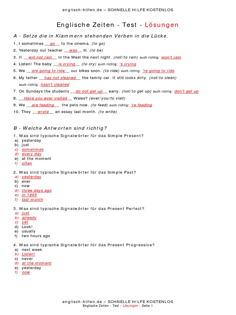 test_englische_zeiten_de_loesung | PDF
