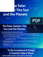 Astronomy - Copy of Lesson 8.3 - The Solar System - The Sun and The Planets