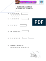 Pon A Prueba Tu Ingenio: Sucesiones Numèricas