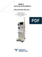 4008 S Máquina de Hemodiálisis Instrucciones de Uso