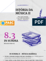 HISTÓRIA DA MÚSICA II - Resumo