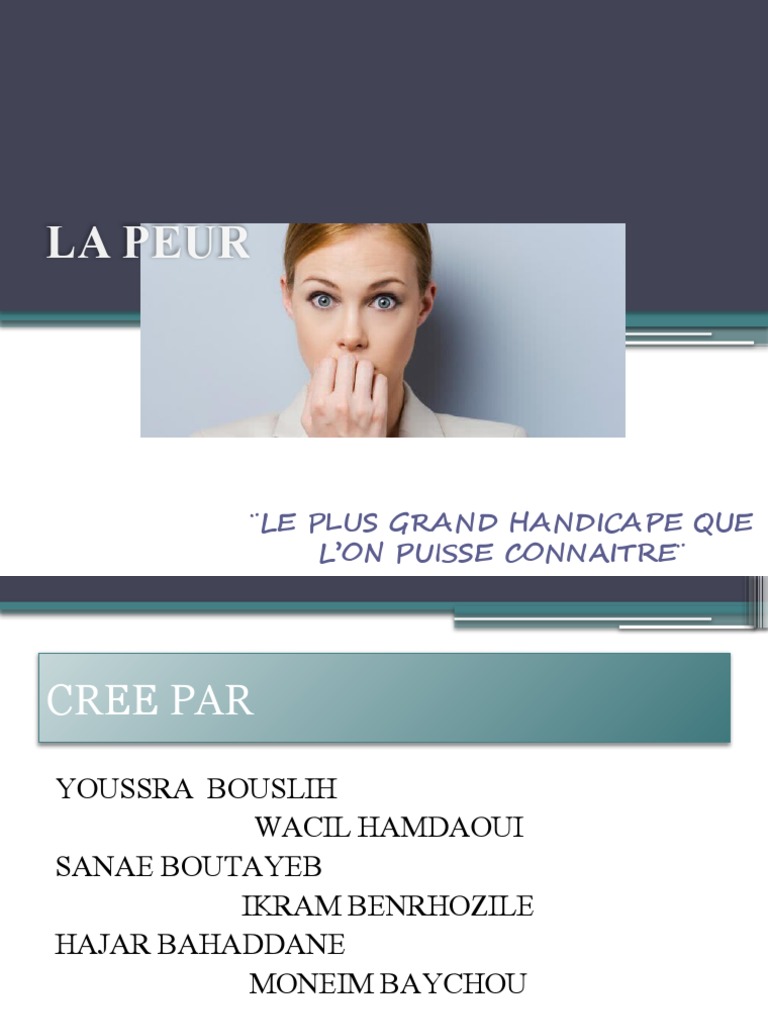 Comprendre les causes de la peur | PDF | Peur | Instinct