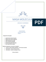 Masa Molecular: Aplicado A Sustancias