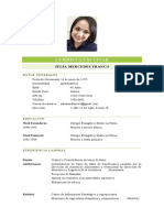 Curriculum Vitae: Julia Mercedes Franco