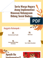 Implementasi Wawasan Nusantara Bidang Sosial Budaya - Kelompok 7
