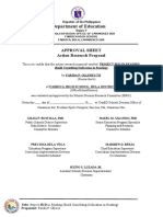 Department of Education: Approval Sheet Action Research Proposal