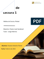 Informe de Lectura 1: Maestro: Pastor José Sandoval Tutor: Jorge Merino