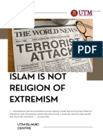 Islam Isn't A Religion of Extremism.