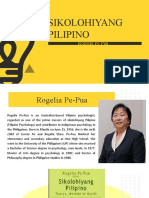 Sikolohiyang Pilipino: Rogelia Pe Pua